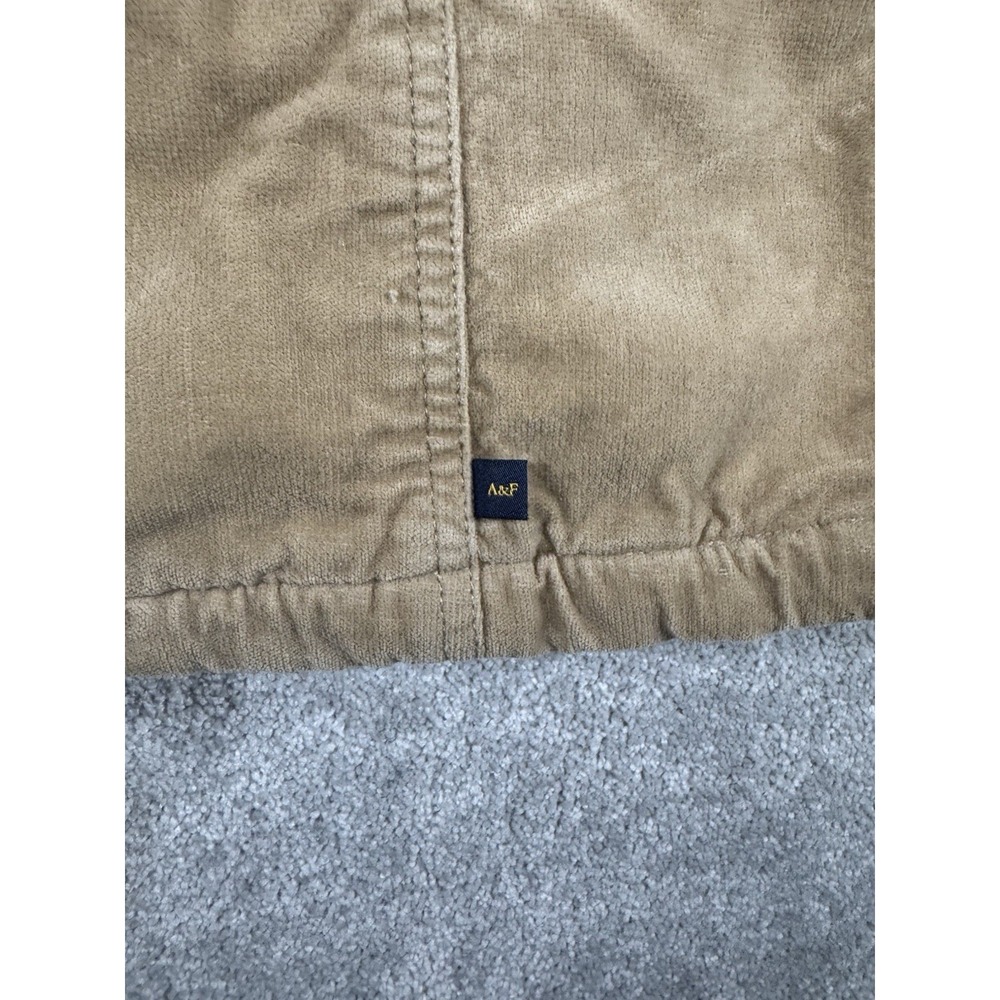 Abercrombie & Fitch Jacket Women Small Brown Sherpa Lined Preppy Y2K Bella‎ Swan - Picture 3 of 9